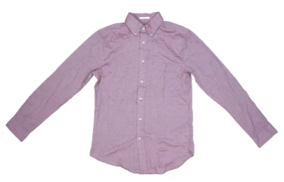 Camisa de vestir de botones rojos de algodón preencogido de ajuste delgado Gant Rugger para hombres M Foto 1 de 4