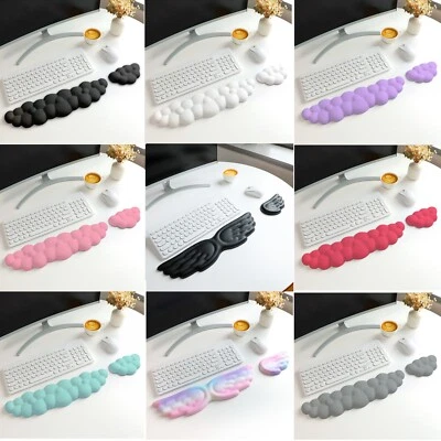 Ergonomic PU Leather Keyboard Wrist Rest & Mouse Wrist Pad Sets - Cloud, Angel - Image 1 of 4