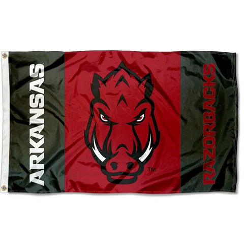 Arkansas Razorbacks Hogs Flag and 3x5 Banner Cover