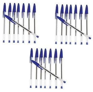24 BIC CRISTAL Orginal Kugelschreiber blau 1,0mm Nachfüllbar Dokumentenecht - Bild 1 von 1