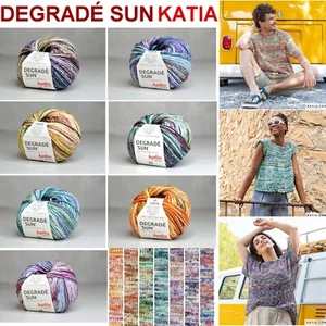 DEGRADÉ SUN KATIA hilo de algodón hilo multicolor degradado hilo de tejer hilo de verano - Imagen 1 de 18