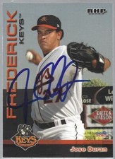 2010 Choice Frederick Keys Jose Duran #07 IP autograph signed card