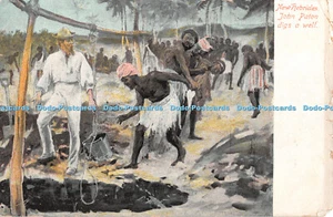 R389942 Neue Hebriden John Paton gräbt einen Brunnen Postkarte - Bild 1 von 4