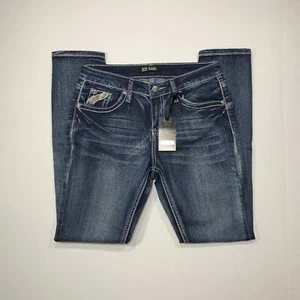 ZCO Jeans Denim Skinny Jeans Teen Girls Size 16 Med/Dark Wash Embroidered NEW! - Picture 1 of 16