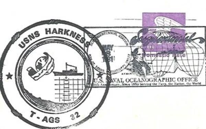 USNS HARKNESS (T-AGS-32) 18 May 1981 150th Anniversary of USN Oceanographic Off. - Picture 1 of 1