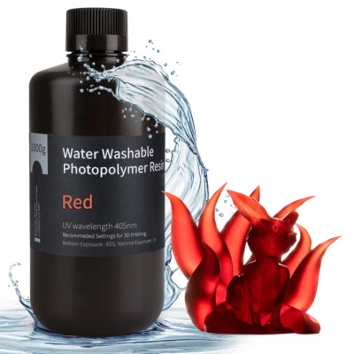 【Liquidación de resina caducada】 Impresora 3D ELEGOO Resina estándar/lavable con agua/similar a ABS Foto 1 de 4