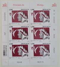 Monaco timbre N° 2974 année 2015 en feuille NEUF