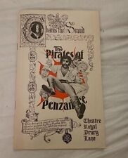 1982 The Pirates Of Penzance Theatre Royal Dury Lane Tim Curry Vintage Programme
