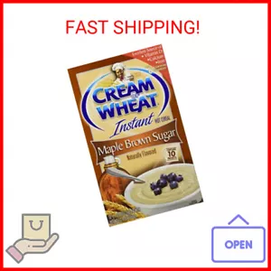 Cream of Wheat Instant Hot Cereal, Maple Brown Sugar, 1.23 Ounce, 10 Packets - Picture 1 of 2