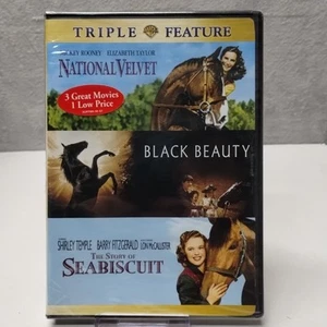 National Velvet / Black Beauty / the Story of Seabiscuit (DVD) New/Sealed - Foto 1 di 2