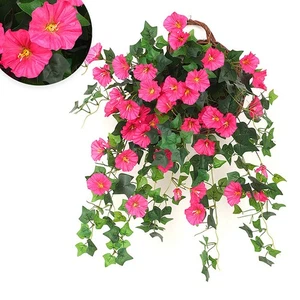 2PCS Artificial Hanging Flower Fake Garland for Home Garden Wedding In&Outdoor - Picture 1 of 17