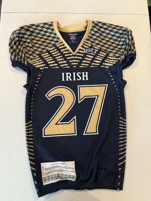 Camiseta de fútbol Rawlings Notre Dame Irish Vapor Fusion para hombre L azul marino PJ47VFMJE Foto 1 de 2