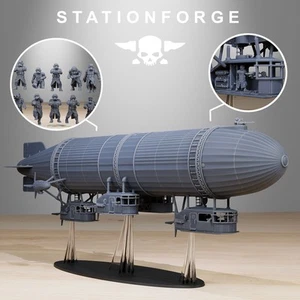 GrimGuard Airship - Stationforge - Mesa Wargaming Grimdark - Imagen 1 de 13