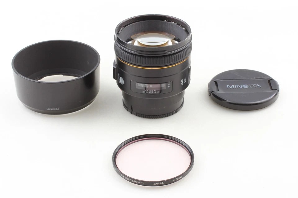 ◆N MINT w/ Hood◆ Minolta AF 85mm f1.4Lens Sony Alpha A Mount From JAPAN - Image 1 of 4