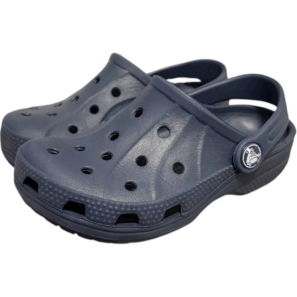Zapatos sin cordones Crocs azul marino liso para niños pequeños - talla 10 11 Foto 1 de 2