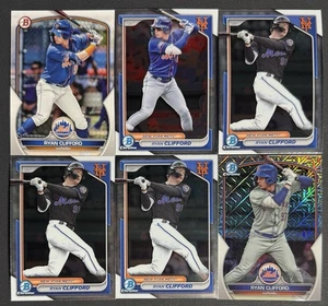 2023 Ryan Clifford Bowman Lot 6 Chrome New York Mets Prospect Mojo, Chrome - Bild 1 von 1