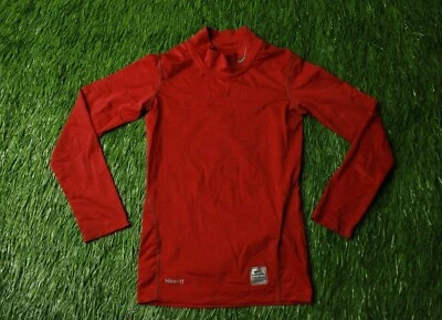 NIKE PRO TIGHT BOYS COMPRESSION L/S SHIRT JERSEY T-SHIRT ORIGINAL SIZE YOUNG M - Image 1 of 4