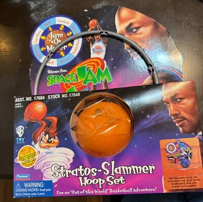 Vintage 1996 Space Jam Stratos-Slammer Hoop Set Basketball Jordan  - Image 1 of 2