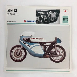Suzuki TR 750 XR 11 - 1972 Spec Sheet Info Card  - Picture 1 of 2