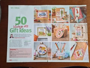 50 ideas de regalo vintage años 40 patrón de punto de cruz - solo patrón - Imagen 1 de 4