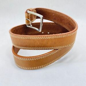 DULUTH TRADING Mens Triple Stitched Leather Gets Better w/Age Work Belt Size 46 