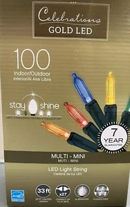 Celebrations Stay Lit LED 100 In/Outdoor Multi-Mini Light String (9046468) FS - Picture 1 of 2