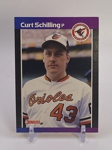 1989 Donruss #635 Curt Schilling Rookie Card RC Baltimore Orioles