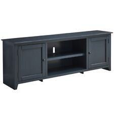 Progressive Furniture Outlaw Wood 80" TV Entertainment Console In Navy Blue