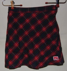 Girl's DISNEY STORE Multi Color Plaid Skort Size 7/8 - Picture 1 of 4