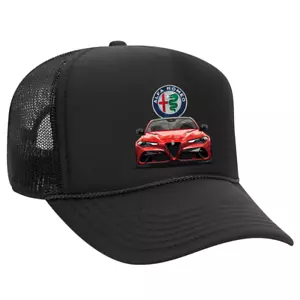 Cappello Camionista Alfa Romeo Giulia Nero - Snapback per Uomo e Donna, Spedizione Gratuita, G - Foto 1 di 3