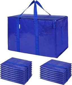 16 Pack Extra Large Moving Bags with Zippers & Carrying Handles, Heavy-Duty Stor - Picture 1 of 7