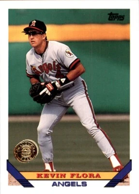 1993 Topps INAUGURAL Rockies #521 Kevin Flora CALIFORNIA ANGELS - Image 1 of 2