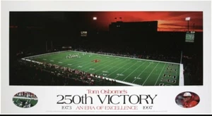 Tom Osborne Nebraska Cornhuskers 250th Victory 36x20 Poster - Bild 1 von 1
