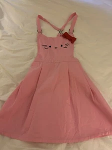 Hello Kitty Inspired Overall Style Dress Sized Small! - Picture 1 of 9