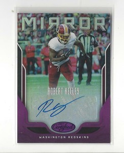 2017 Certified Signatures Mirror Purple Robert Kelley AUTOGRAPH Redskins/10 
