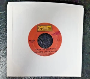 Emerson, Lake & Palmer – From The Beginning: 7", 45 Mono, Plastic Products VG - Picture 1 of 4