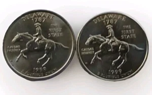1999 PD Delaware State Quarter Set - Gem Uncirculated 25 C Reeded Edge-24.3 MM - Picture 1 of 6