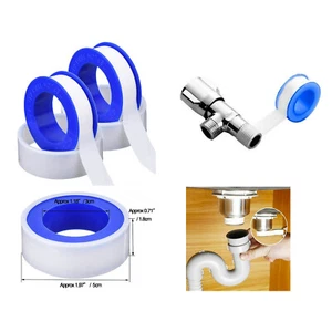 PTFE Threaded Sealing PLUMBERS TAPE WATER TIGHT FITTING PIPE Plumbing Seals - Picture 1 of 4