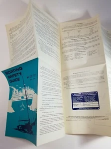 1972 Boating Safety Guide Marine Water Transport Canada E2C - Picture 1 of 4