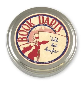 Book Darts 125 Count Tin Brass Bookmarks - Line Book Markers - Bild 1 von 7