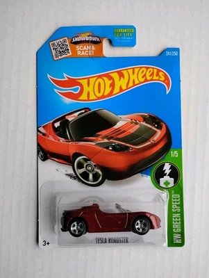 Tesla Roadster Super Treasure Hunt 2016 Hot Wheels con Real Riders eléctrico Foto 1 de 4