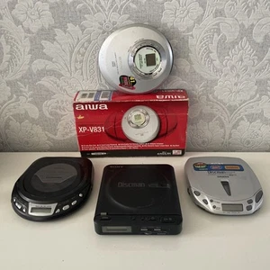 4x Sony, Aiwa, Philips Portable Slim CD WALKMAN CD Player Job Lot. Untested - Picture 1 of 13