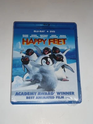 Happy Feet Blu-ray & DVD set 2006 family kid cartoon movie cute dancing penguins - Imagem 1 de 4