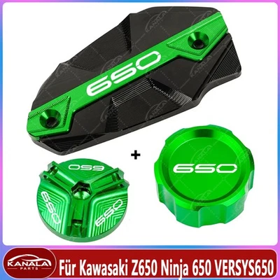Motorrad Vorne Hinten bremse öl kappe +Motor öl schraube kappe Für Kawasaki Z650 - Bild 1 von 4