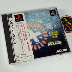 Revolution X +Spin.Card PS1 Japan Ver. Playstation Acclaim Arcade Rail Gun Shoot - Imagen 1 de 7