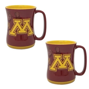 Minnesota Golden Gophers 16oz. Sculpted Barista Becher Doppelpack - Bild 1 von 2