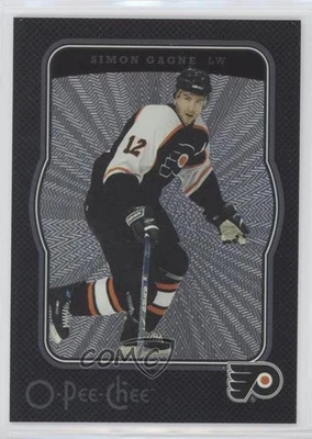 2007-08 O-Pee-Chee Micromotion Black /100 Simon Gagne #354 - Image 1 of 2