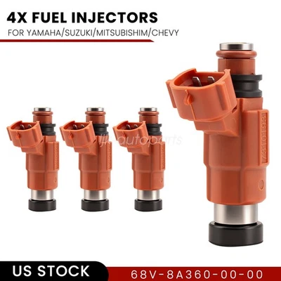 Set 4x Fuel Injectors For Mitsubishi Eclipse 2000-2005 Galant 1999-2003 3.0L V6 Foto 1 de 4