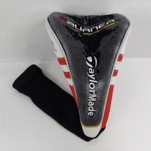 TaylorMade Burner Superfast Golf Club Driver Wood Head Cover OEM Black Red - Picture 1 of 5