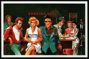 Burkina Faso 1995 - Mi-Nr. Bloque 144 A ** - MNH - Marilyn Monroe y Elvis Presley - Imagen 1 de 1